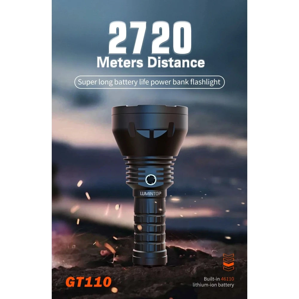 Lumintop GT110 Rechargeable Ultra Long Throw Searchlight - 7000 Lumens, 2720 Metres 15 Lumintop GT110 Rechargeable Ultra Long Throw Searchlight - 7000 Lumens, 2720 Metres - Image 13