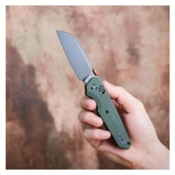 Vosteed Talarurus - 3.03" Black 14C28N Blade, Green Micarta Handle, Crossbar Lock - A2702 -Outdoor Equipment Store vzUhKTZm1l2rzZT3pn3OqyHw6v2JGu metaVGFsYXJ1cnVzLUEyNzAyXzkud2VicA3D3D