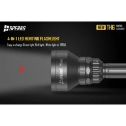 SPERAS TH6 Rechargeable 4-in-1 Zoomable Hunting Torch Kit - 600 Lumens, 1173 Metres -Outdoor Equipment Store wQEZnYmHMzF5BvmY268PW3i0oQhvGK metaVEg2IElSIGxpZ2h0LnBuZw3D3D