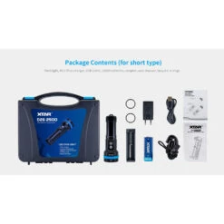 XTAR D26 2500 Dive Torch Kit (Short) - 2500 Lumens -Outdoor Equipment Store whwNzIsv2xLkar0BfWQFQoABe7UBXu metaRDI2IGNvbnRlbnRzIHNob3J0LmpwZWc3D