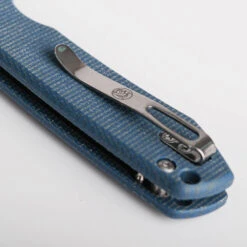 Vosteed Raccoon Top Liner Lock - 3.25" Satin 14C28N Blade, Blue Micarta Handle - A2905 -Outdoor Equipment Store xBP4NXDCgUJjufQaFLNOQgACrFyGNO metacmFjY29vbi1BMjkwNV83LndlYnA3D