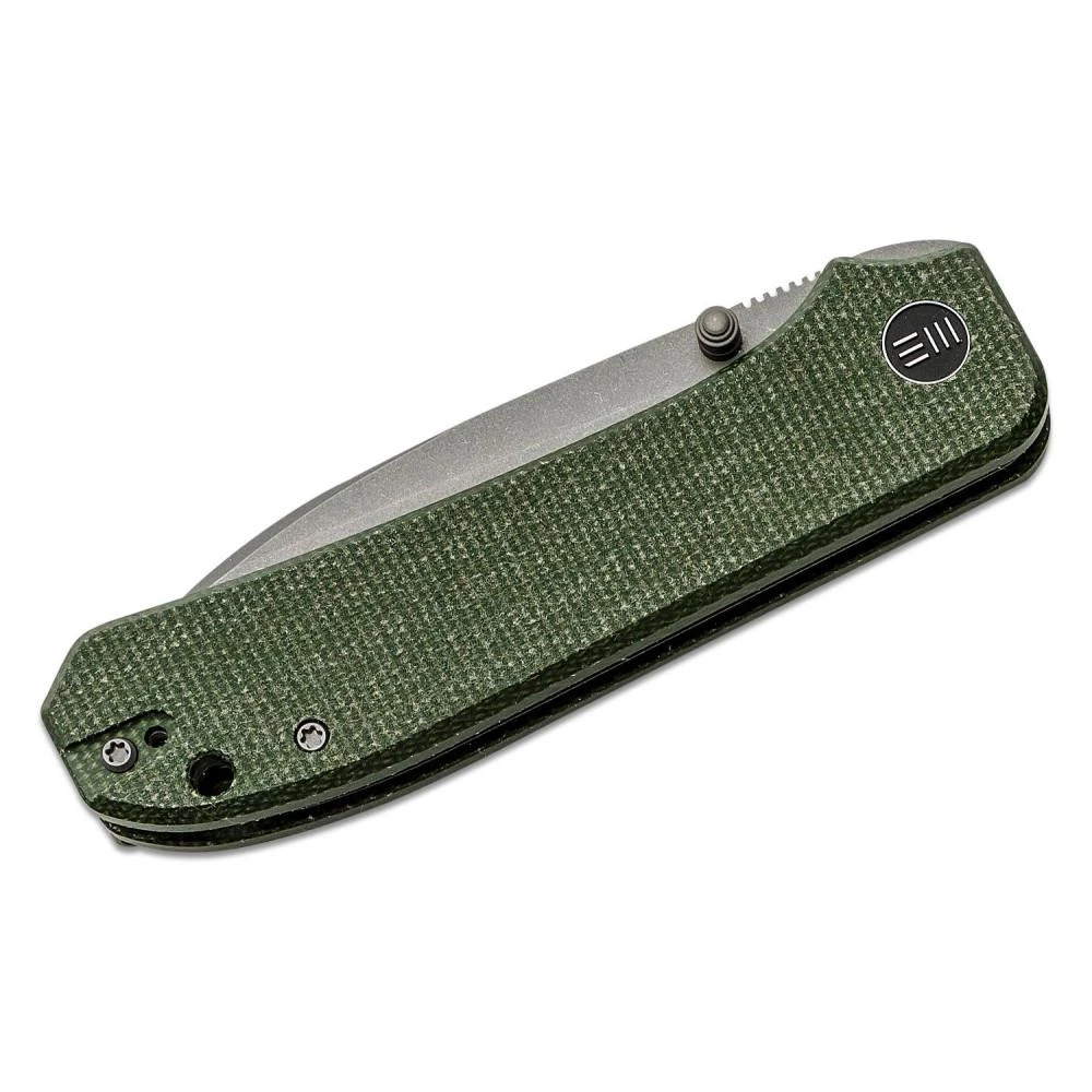 WE Knife Co. Big Banter - Green Canvas Micarta With Stonewash CPM-20CV Blade - WE21045-2 6 WE Knife Co. Big Banter - Green Canvas Micarta With Stonewash CPM-20CV Blade - WE21045-2 - Image 4