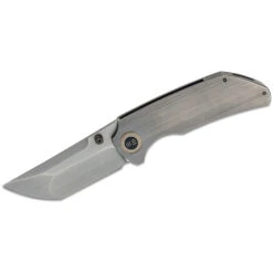 WE Knife Co Thug XL, Grey Titanium With Hand Rubbed Satin CPM-20CV Blade, WE20028D-1