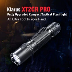 Klarus XT2CR Pro Rechargeable Pocket Light (2100 Lumens, 240 Metres) - Black -Outdoor Equipment Store xt2cr pro